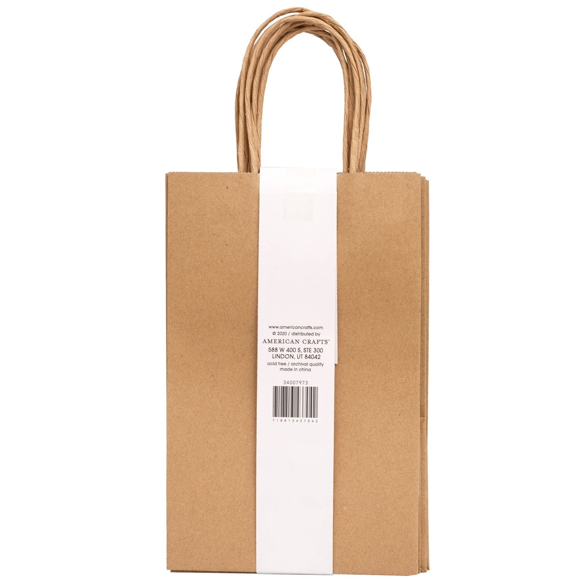 American Crafts™ Fancy That Small Kraft Gift Bags, 6ct.